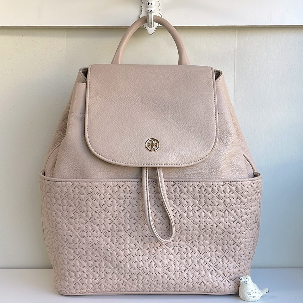 Tory Burch Leather Bryant Quilted Backpack